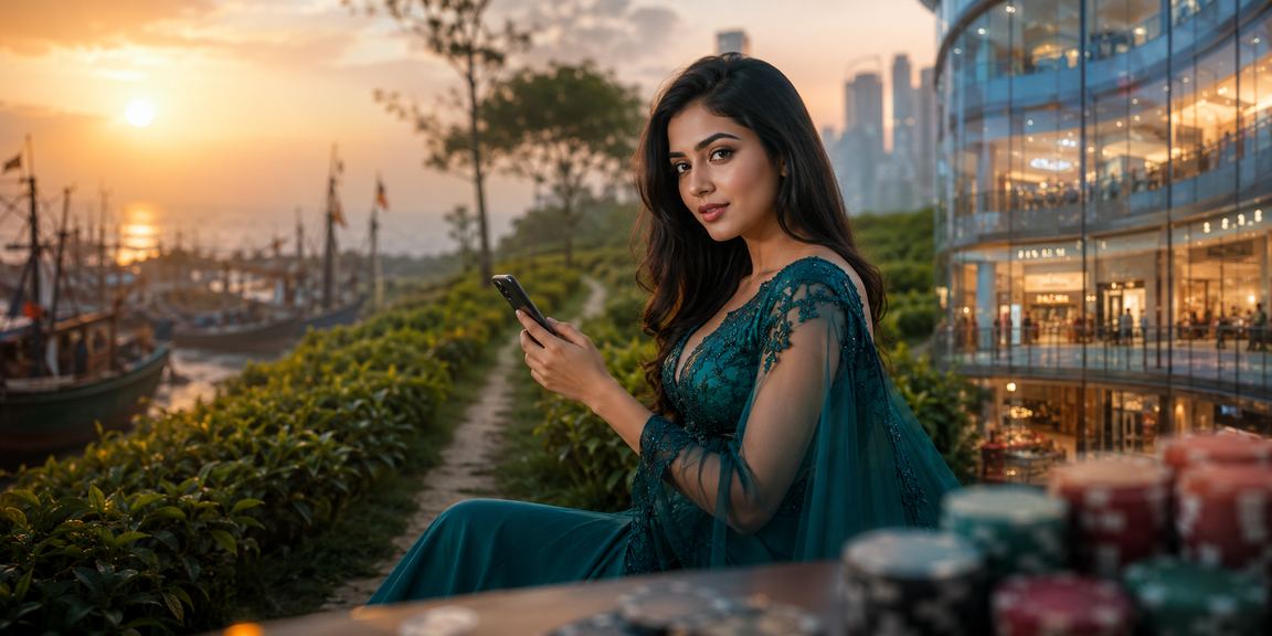 কক্সবাজারের চা বাগানে ক্যাসিনো অ্যাপে লেনদেন করছেন একজন